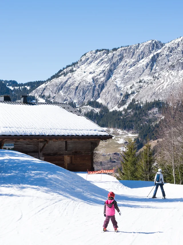 Skiërs op de pistes