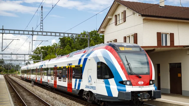 Gare CFF de Coppet ce mardi 8 mai 2018 a Coppet. (KEYSTONE/Valentin Flauraud)