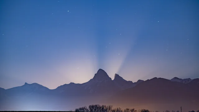 Le Panorama de Champeillant. Haute Savoie, 28 février 2021.