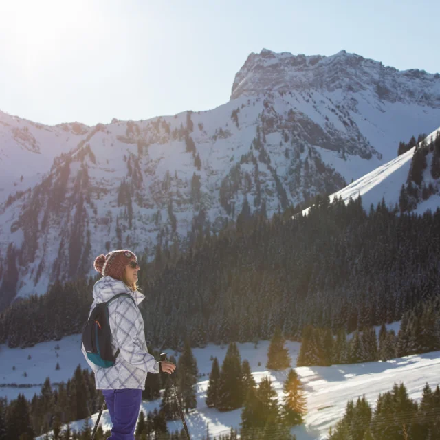 Snowshoeing Abondance