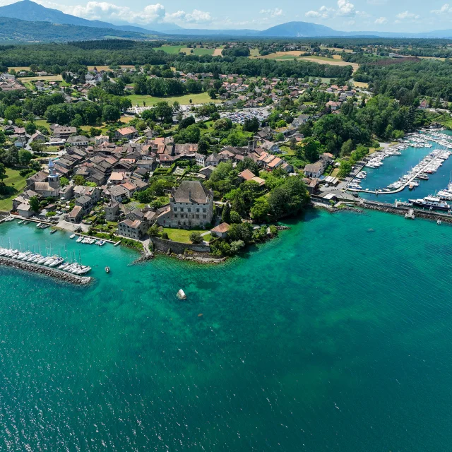 Yvoire vue Drône