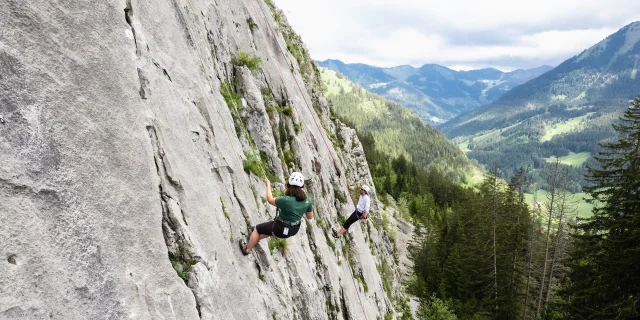 Climbing at Mont Chauffé