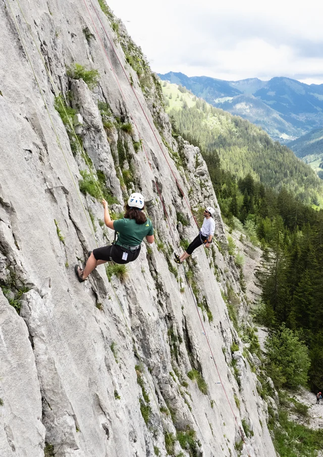 Climbing at Mont Chauffé